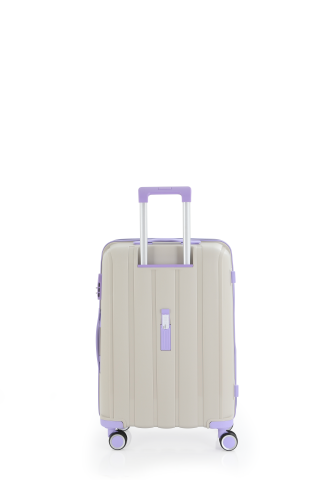 Mçs Polipropilen Valiz 65 CM OLM305 Kemik-Lila