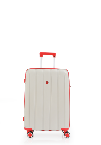 Mçs Polipropilen Valiz 65 CM OLM305 Kemik-Mercan