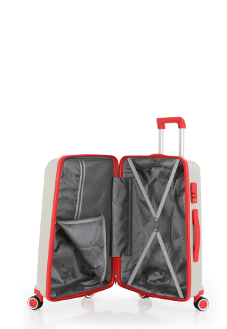 Mçs Polipropilen Valiz 65 CM OLM305 Kemik-Mercan