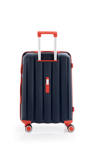 Mçs Polipropilen Valiz 65 CM OLM305 Lacivert-Kırmızı