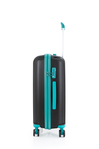 Mçs Polipropilen Valiz 65 CM OLM305 Siyah-Cam Göbeği