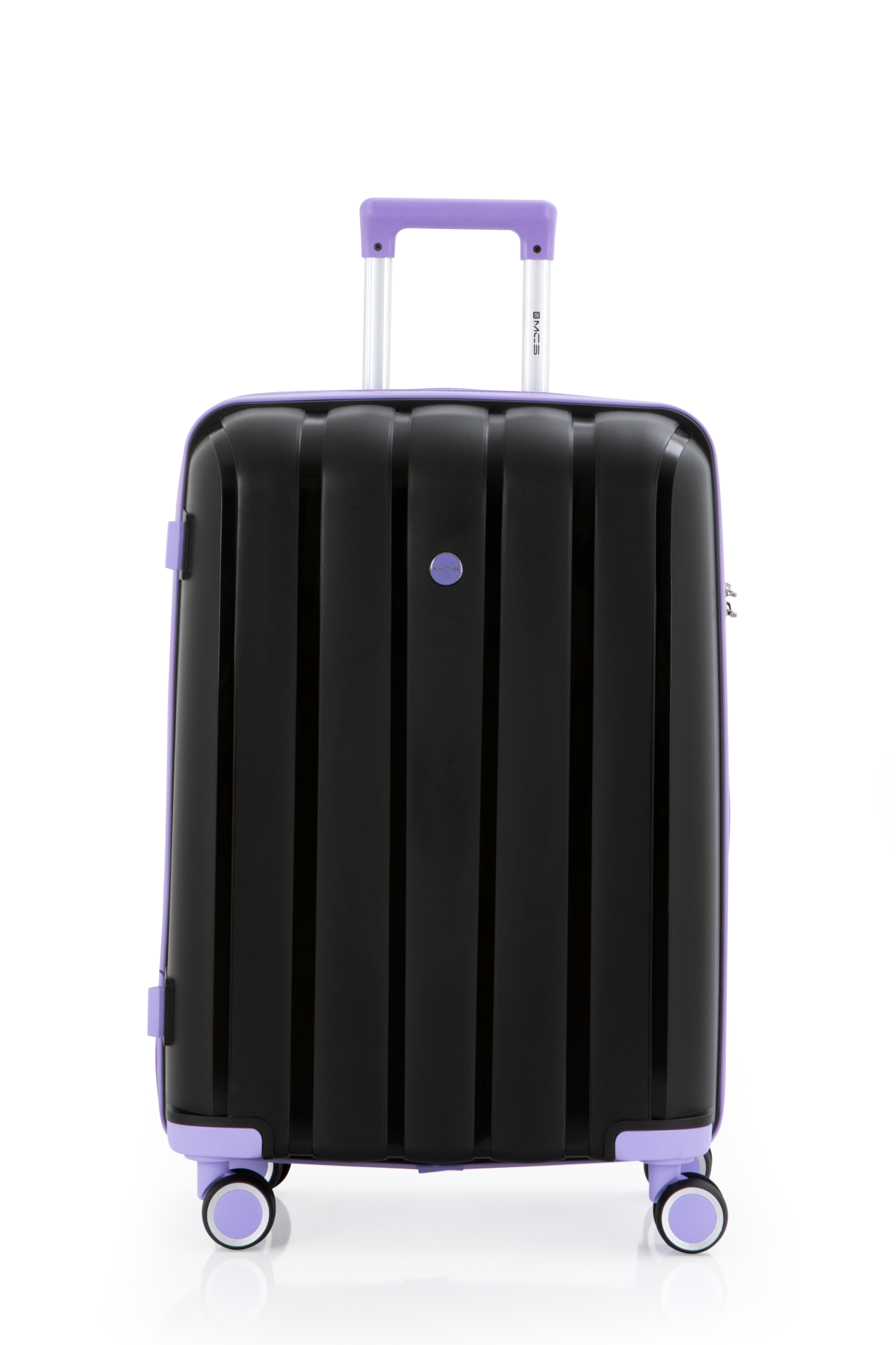 Mçs Polipropilen Valiz 65 CM OLM305 Siyah-Lila