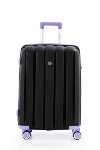 Mçs Polipropilen Valiz 65 CM OLM305 Siyah-Lila