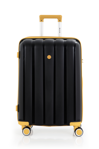 Mçs Polipropilen Valiz 65 CM OLM305 Siyah-Sarı