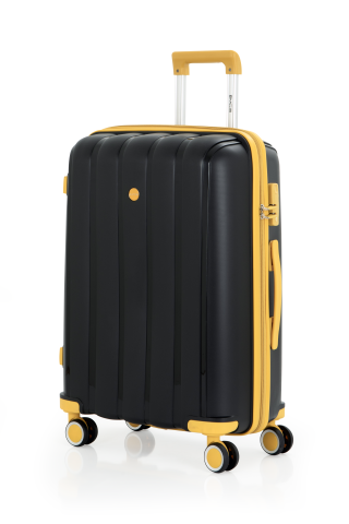 Mçs Polipropilen Valiz 65 CM OLM305 Siyah-Sarı