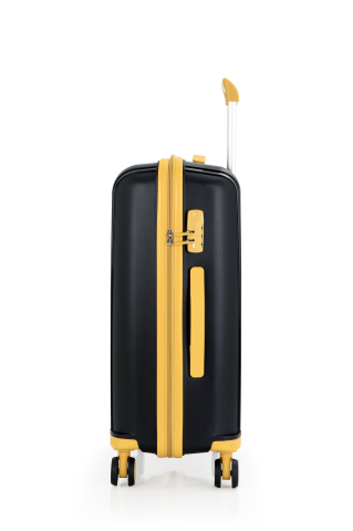Mçs Polipropilen Valiz 65 CM OLM305 Siyah-Sarı