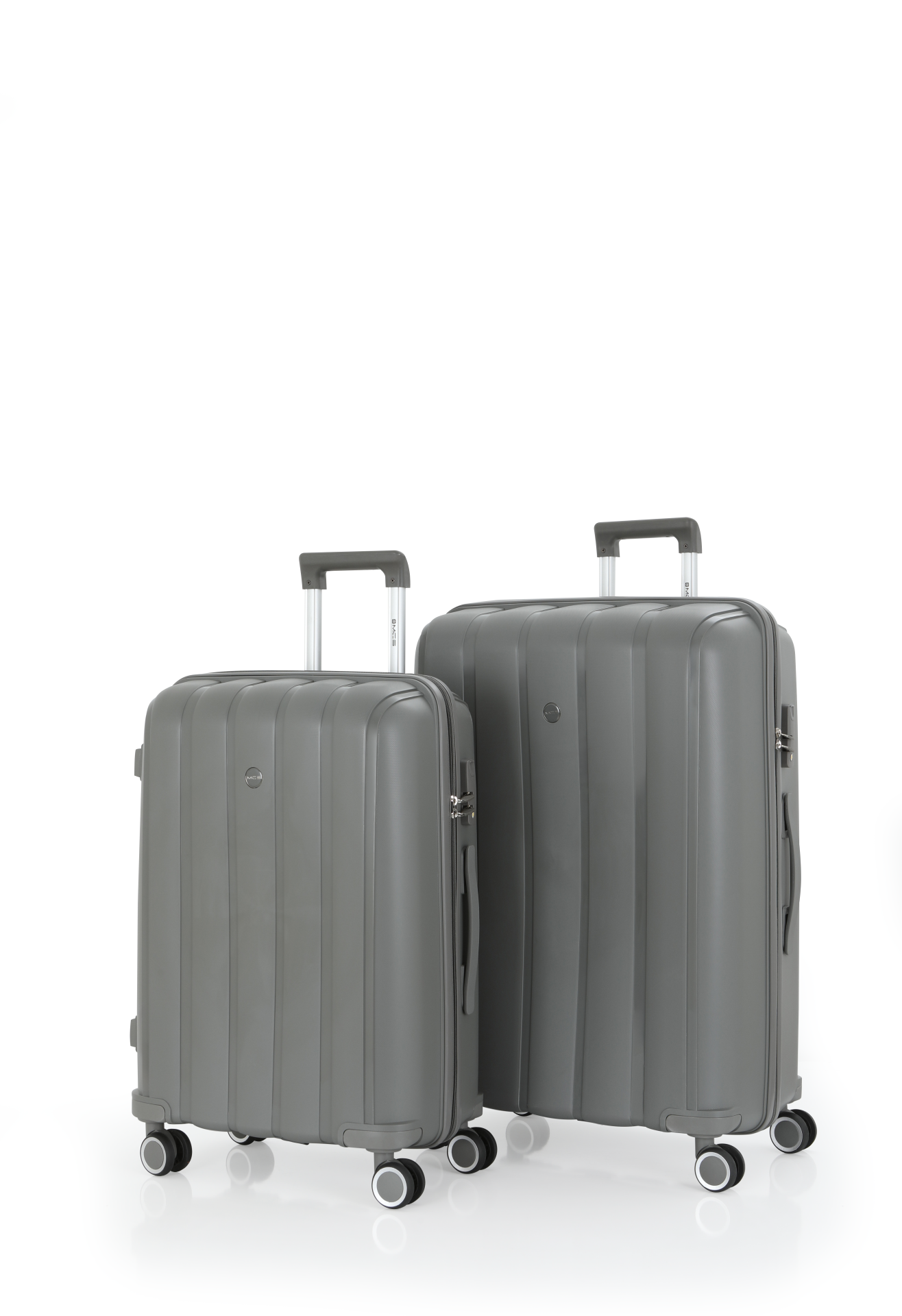 Mçs Polipropilen Valiz Seti Büyük & Orta OLM305 Gri