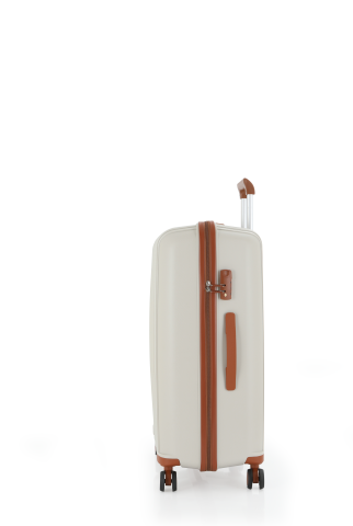 Mçs Polipropilen Valiz Seti Büyük & Orta OLM305 Kemik-Kahve