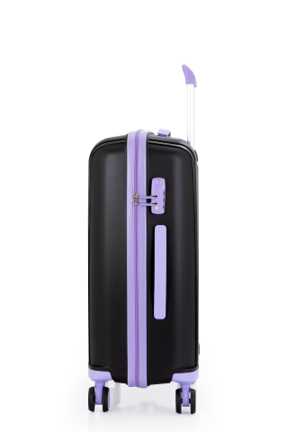 Mçs Polipropilen Valiz Seti Büyük & Orta OLM305 Siyah-Lila