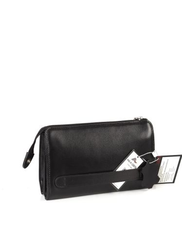 Deri El Çantası OLM319 Siyah - Düz