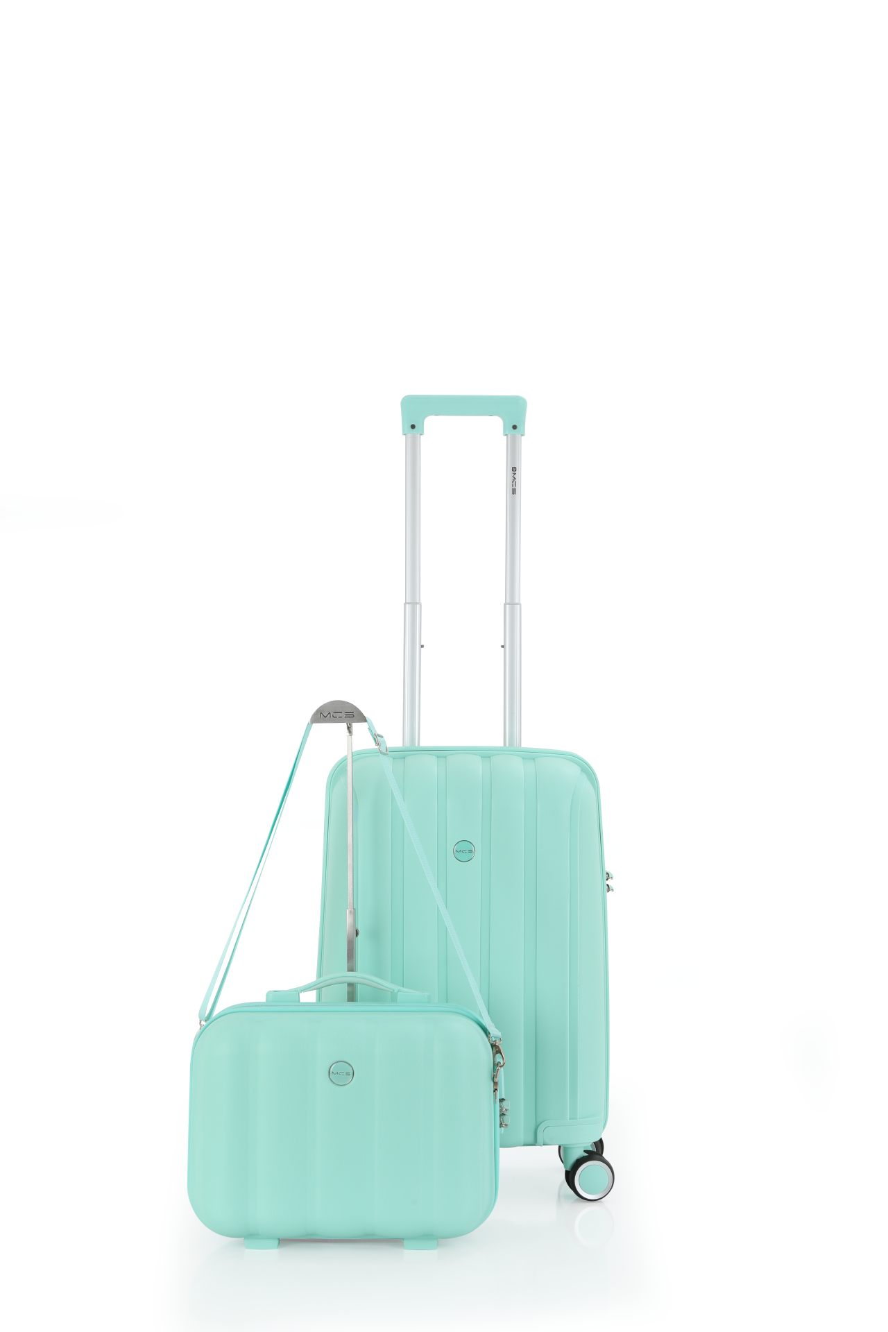Mçs Polipropilen 2'li Valiz Seti Kabin & Makyaj OLM305 Mint Yeşili