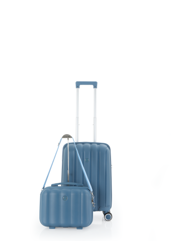 Mçs Polipropilen 2'li Valiz Seti Kabin & Makyaj OLM305 Sky Blue