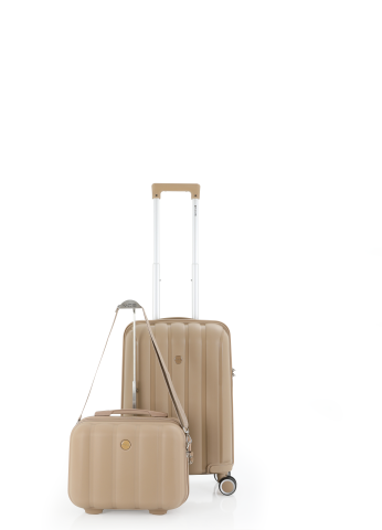 Mçs Polipropilen 2'li Valiz Seti Kabin & Makyaj OLM305 Şampanya