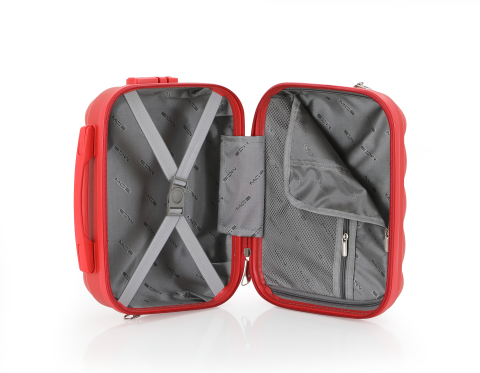 Mçs Polipropilen 2'li Valiz Seti Kabin & Makyaj OLM305 Kırmızı