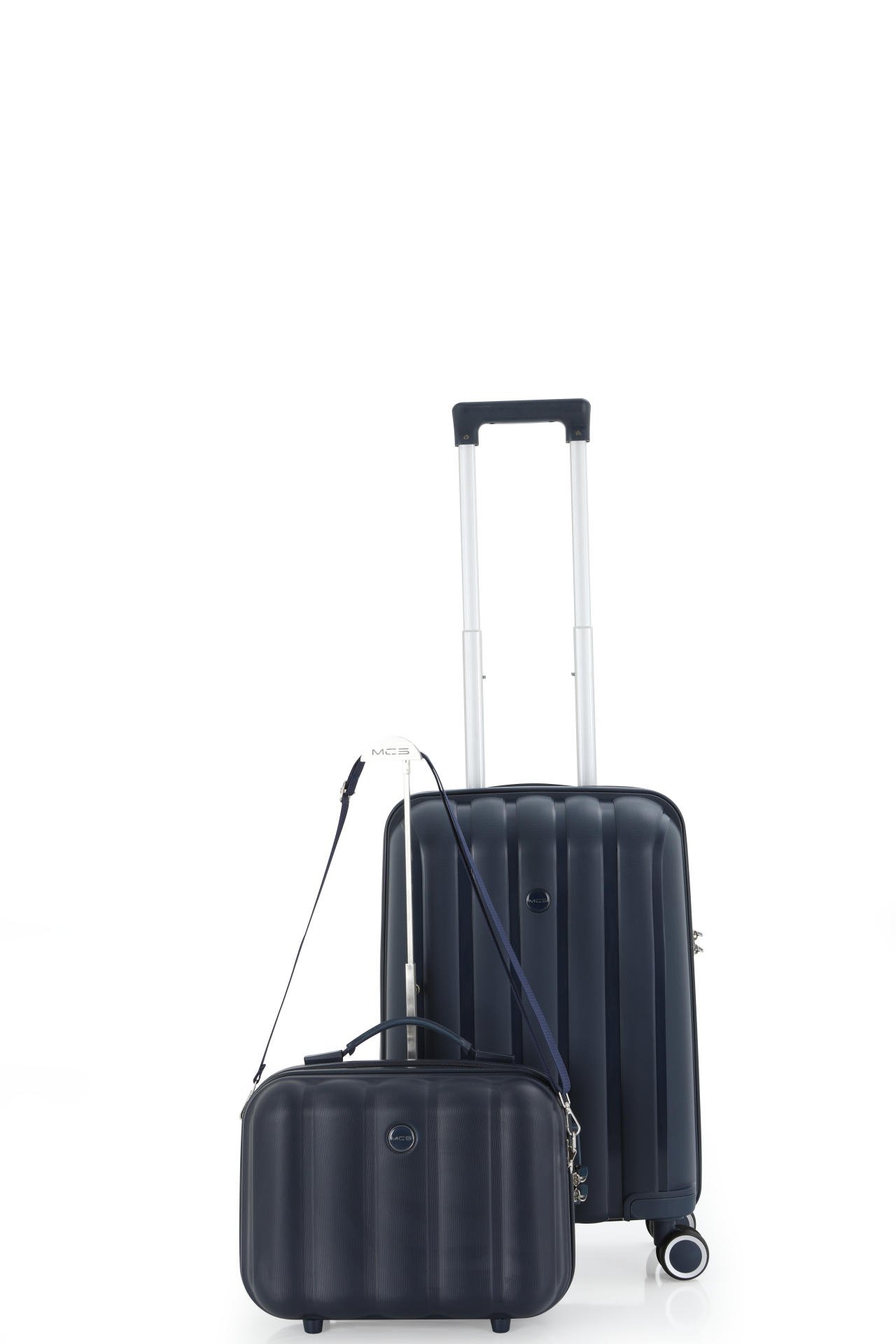 Mçs Polipropilen 2'li Valiz Seti Kabin & Makyaj OLM305 Lacivert