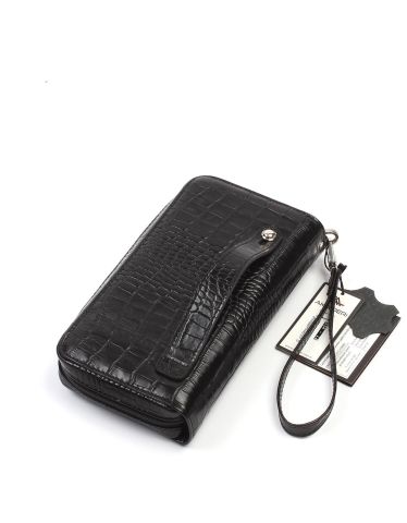 Deri Siyah El Çantası OLM334