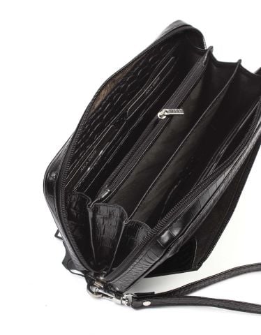 Deri Siyah El Çantası OLM334