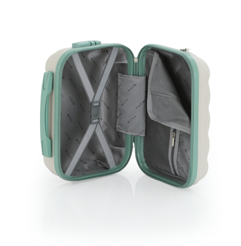 Mçs Polipropilen 2'li Valiz Seti Kabin & Makyaj OLM305 Kemik-Su Yeşili