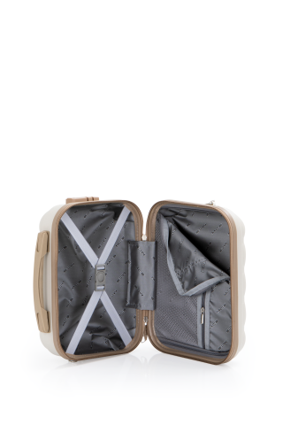 Mçs Polipropilen 2'li Valiz Seti Kabin & Makyaj OLM305 Kemik-Şampanya