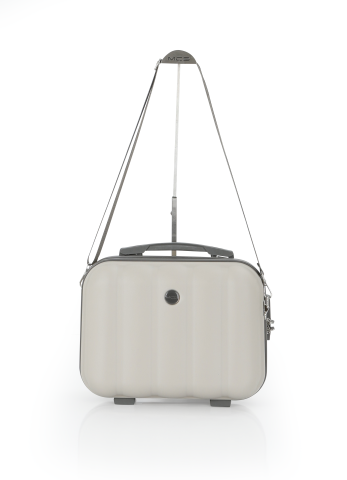 Mçs Polipropilen 2'li Valiz Seti Orta & Makyaj OLM305 Kemik-Gri