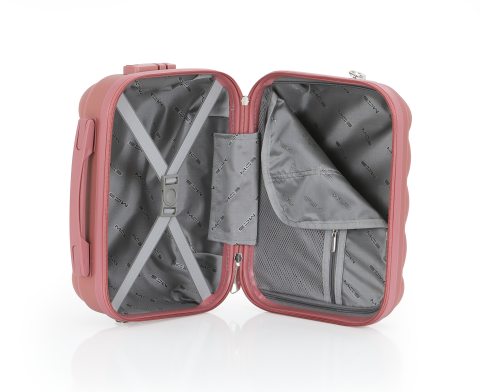 Mçs Polipropilen 2'li Valiz Seti Orta & Makyaj OLM305 Koyu Pudra