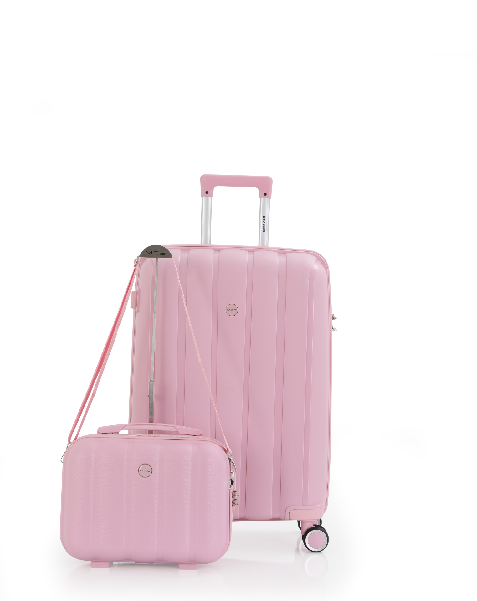 Mçs Polipropilen 2'li Valiz Seti Orta & Makyaj OLM305 Pudra