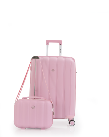 Mçs Polipropilen 2'li Valiz Seti Orta & Makyaj OLM305 Pudra