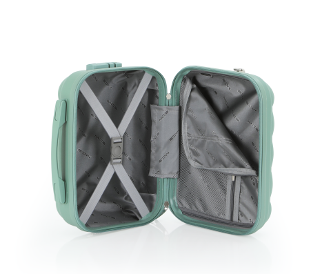 Mçs Polipropilen 2'li Valiz Seti Orta & Makyaj OLM305 Su Yeşili