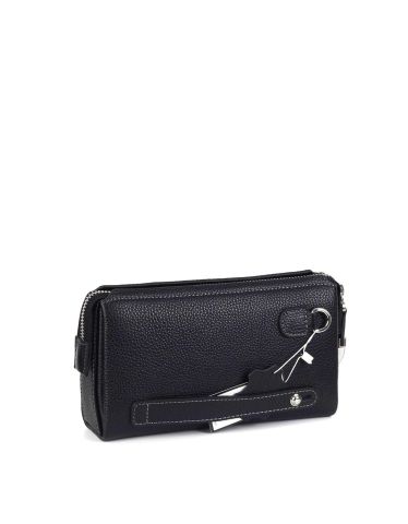 Deri El Çantası OLM365 Siyah