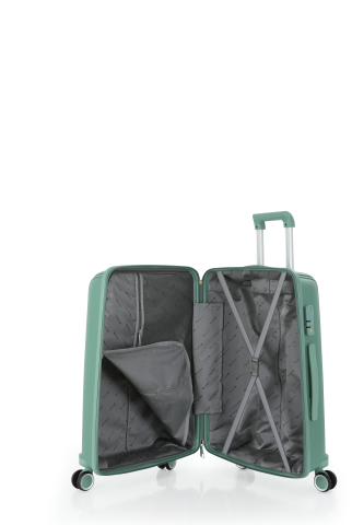 Mçs Polipropilen 2'li Valiz Seti Orta & Makyaj OLM305 Su Yeşili