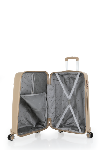 Mçs Polipropilen Valiz 75 CM OLM376 Şampanya