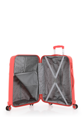 Mçs Polipropilen Valiz 75 CM OLM376 Kırmızı