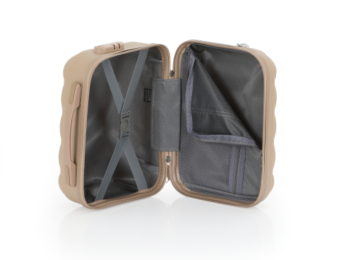 Mçs Polipropilen 2'li Valiz Seti Büyük & Makyaj OLM305 Şampanya