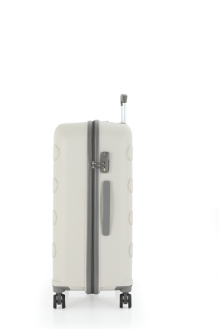 Mçs Polipropilen Valiz 75 CM OLM376 Kemik-Gri