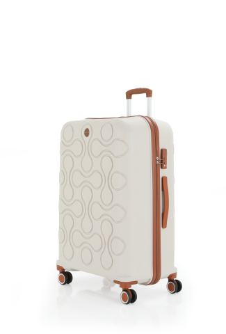 Mçs Polipropilen Valiz 75 CM OLM376 Kemik-Kahve