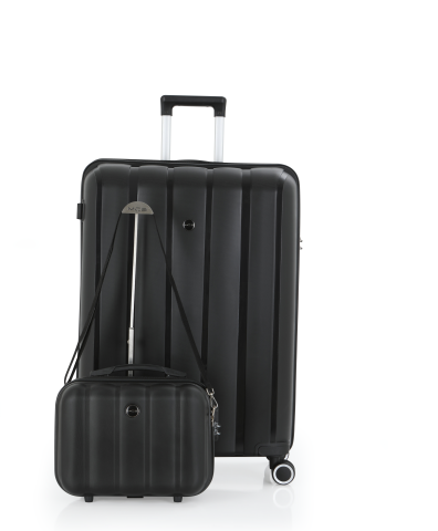 Mçs Polipropilen 2'li Valiz Seti Büyük & Makyaj OLM305 Siyah