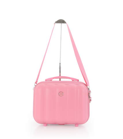 Mçs Polipropilen 2'li Valiz Seti Büyük & Makyaj OLM305 Pembe