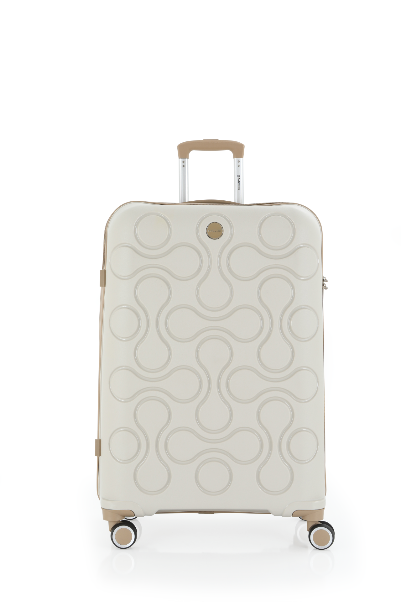 Mçs Polipropilen Valiz 75 CM OLM376 Kemik-Şampanya