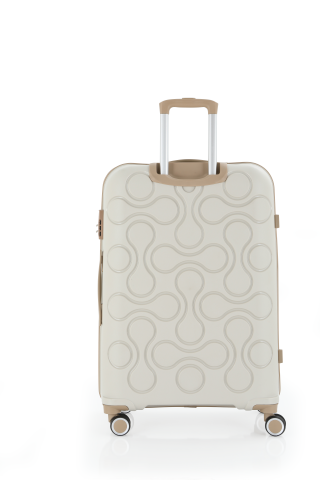 Mçs Polipropilen Valiz 75 CM OLM376 Kemik-Şampanya