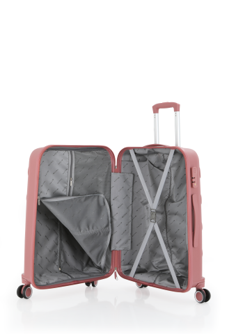 Mçs Polipropilen Valiz 75 CM OLM376 Koyu Pudra