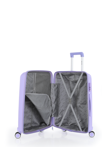 Mçs Polipropilen 2'li Valiz Seti Büyük & Makyaj OLM305 Lila