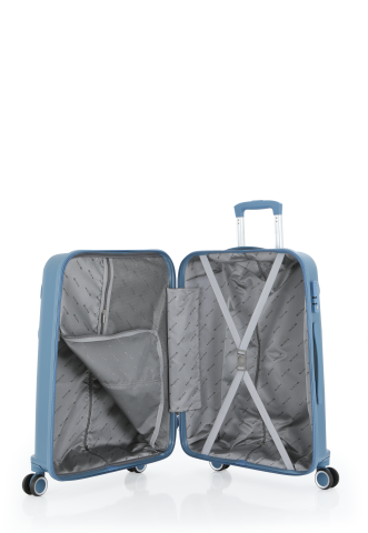 Mçs Polipropilen Valiz 75 CM OLM376 Sky Blue