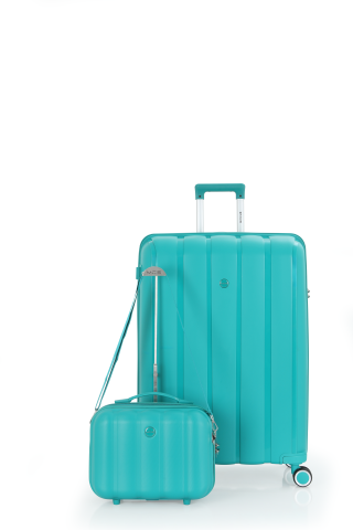 Mçs Polipropilen 2'li Valiz Seti Büyük & Makyaj OLM305 Cam Göbeği