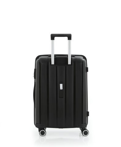 Mçs Polipropilen Valiz Seti Orta & Kabin OLM305 Siyah