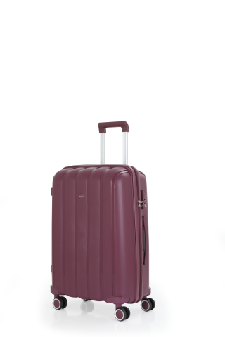 Mçs Polipropilen Valiz Seti Orta & Kabin OLM305 Mürdüm