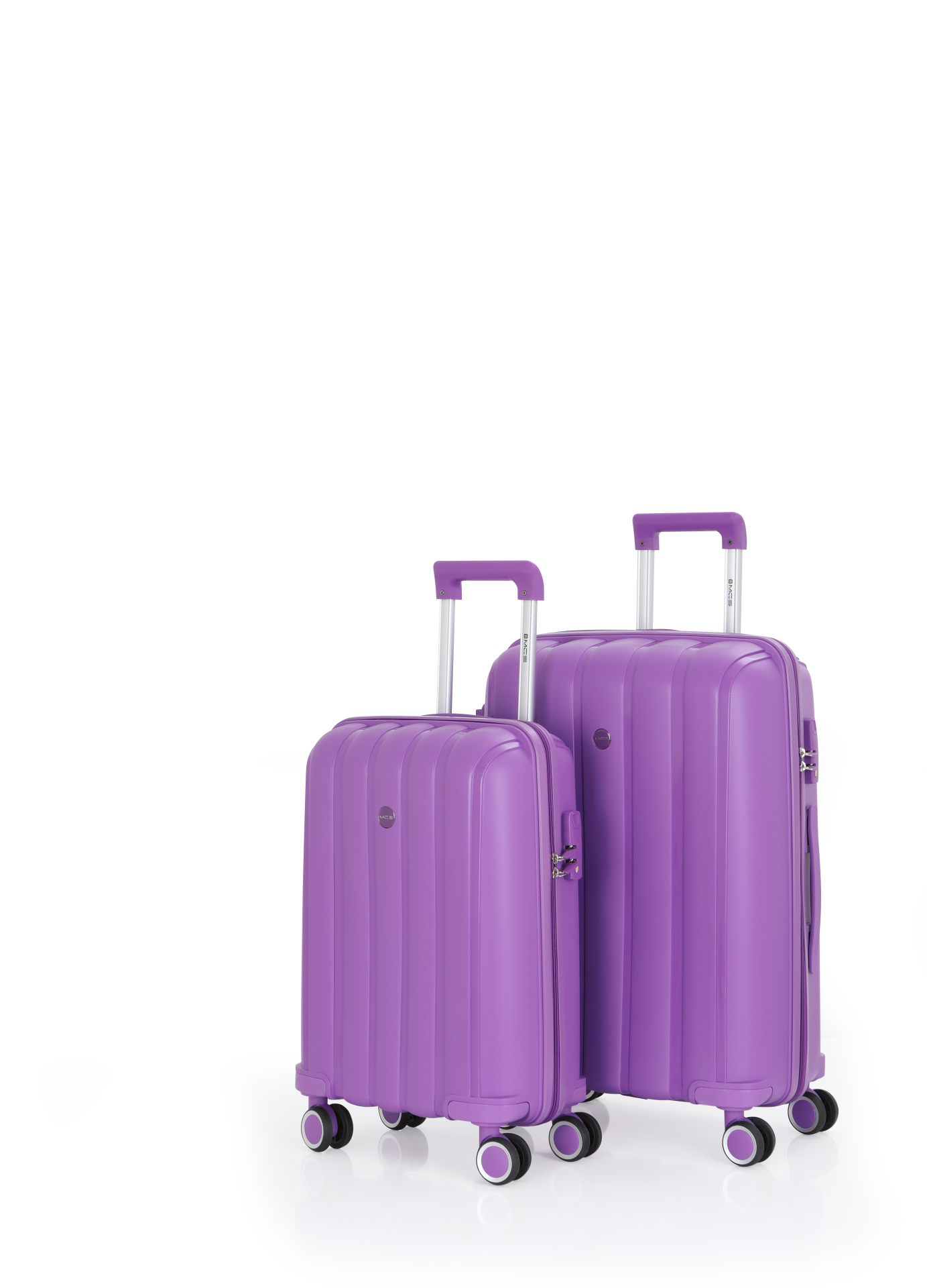 Mçs Polipropilen Valiz Seti Orta & Kabin OLM305 Mor