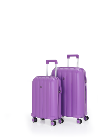 Mçs Polipropilen Valiz Seti Orta & Kabin OLM305 Mor