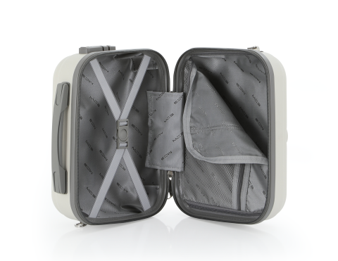 Mçs Abs Makyaj Çantası OLM376 Kemik-Gri