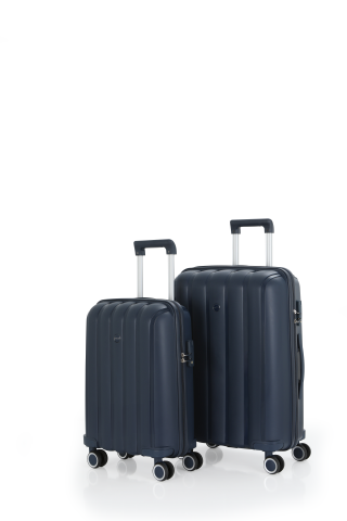 Mçs Polipropilen Valiz Seti Orta & Kabin OLM305 Lacivert