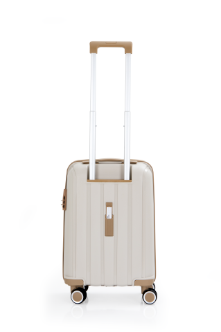 Mçs Polipropilen Valiz Seti Orta & Kabin OLM305 Kemik-Şampanya